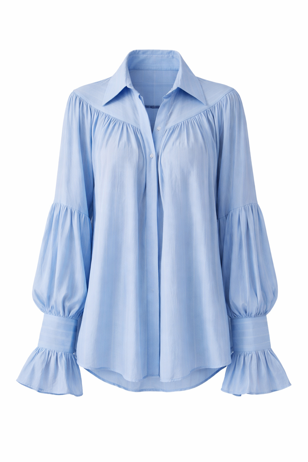 Bluse mit Volantärmeln