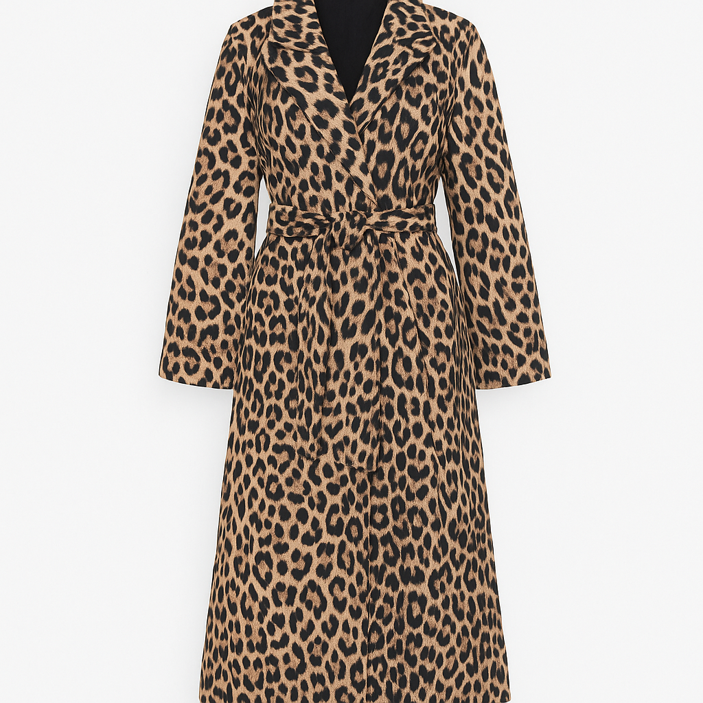 Savannah – Statement-Mantel im Leo-Look