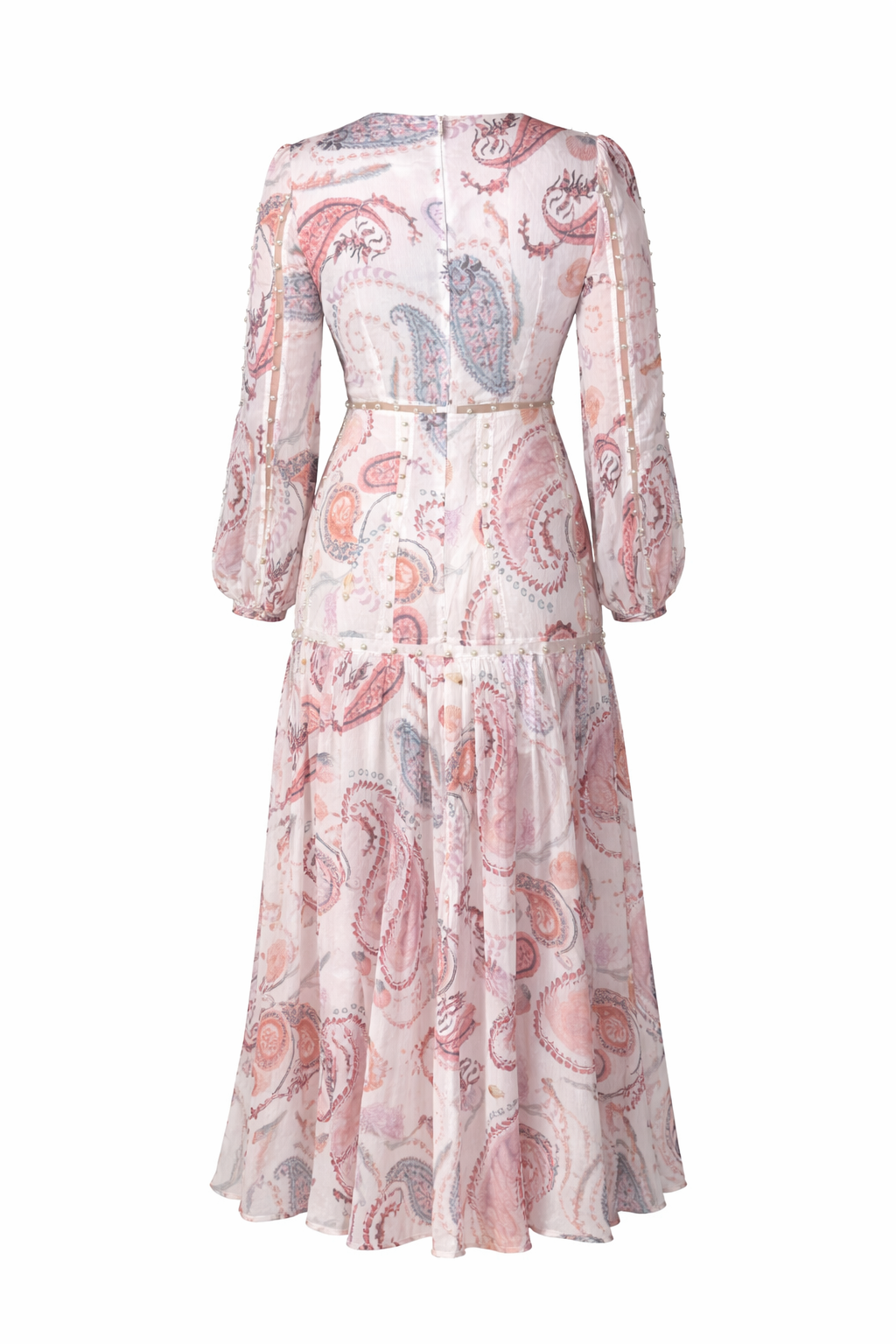 Elara Paisley Maxi Dress mit Cut-Out