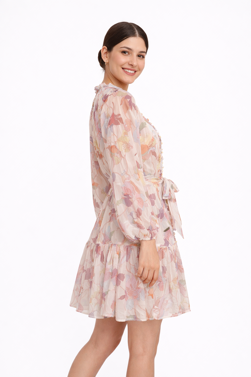 Amelia Floral Mini Kleid